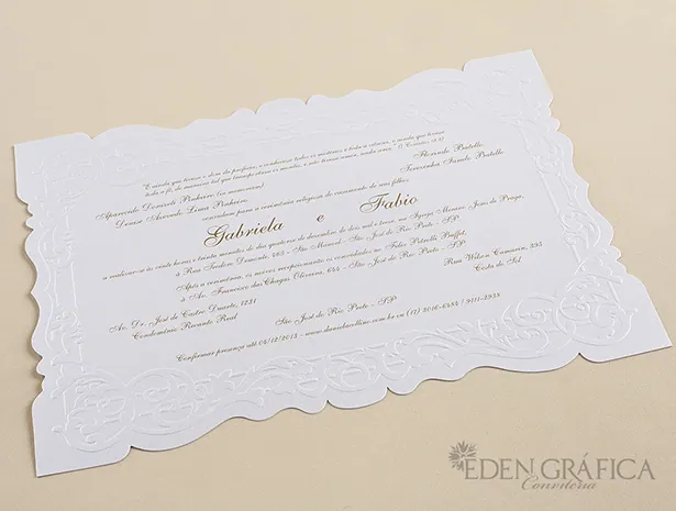 Linha Oblong Encarte Borda Trabalhada — Casamentos (foto 4 de 4)