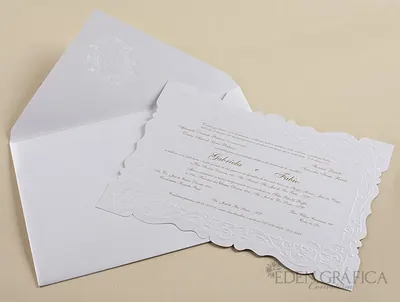 Linha Oblong Encarte Borda Trabalhada — Casamentos